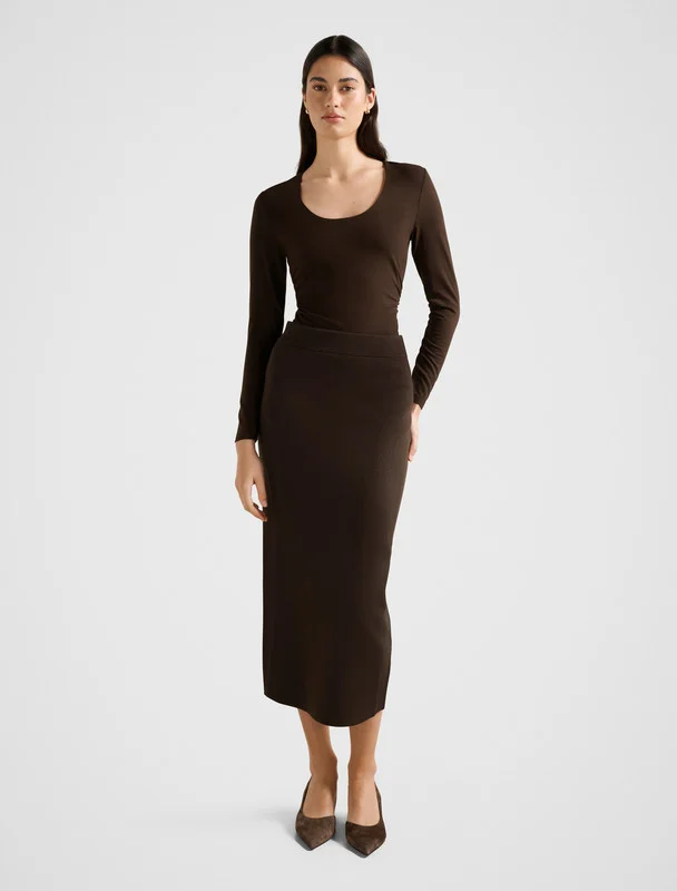 ROSALIA Knitted Midi Skirt